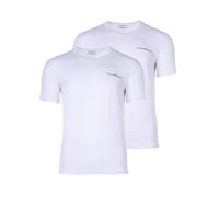 Emporio Armani Man Core Logoband Lot de 2 t-Shirts à col en V Blanc Taille S, Blanc/Blanc, S