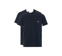 Emporio Armani Man's Core Logoband Lot de 2 T-Shirts à col Rond, Bleu, M, Regular, Armani Blue/Armani Blue, M