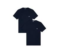 Emporio Armani Man's Core Logoband Lot de 2 T-Shirts à col Rond, Bleu, M, Regular, Armani Blue/Armani Blue, M