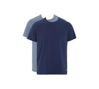 Emporio Armani Man's Essential LOGOLABEL Lot de 2 t-Shirts à col Rond Gris Taille M Coupe Droite, Gris, M