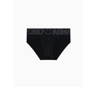Emporio Armani Megalogo Brief Slips, Noir, M Homme