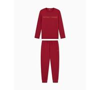 Emporio Armani Megalogo Pajamas Set Ensemble de Pijama, Rouge, M Homme
