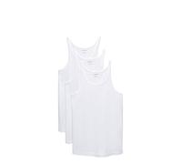 Emporio Armani Men's 3-Pack Tank Top Regular Fit, New White, Medium