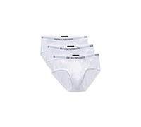 Emporio Armani Men's Cotton Briefs, 3-Pack, New White, Medium