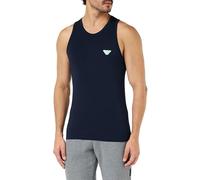 Emporio Armani Shiny Logoband Tank T-Shirt, Marine, XL Homme