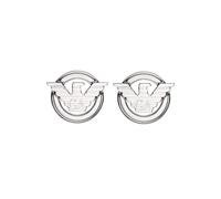 Emporio Armani Boucles d'oreilles en acier inoxydable pour homme, couleur argent, EGS3238040