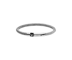 Emporio Armani Men's Stainless Steel with lobster, slider or magnet closure bracelet
