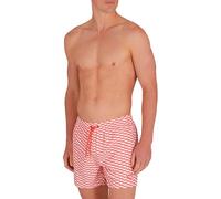 EMPORIO ARMANI Mid Boxer Maillot de Bain, Blanc/Rouge COM, X-Large Homme