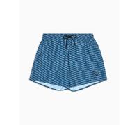 EMPORIO ARMANI Mid Boxer Maillot de Bain, Bleu/Bleu Arman, Large Homme