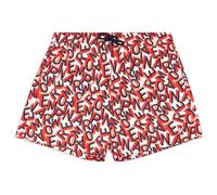 EMPORIO ARMANI Mid Boxer Maillot de Bain, Petit EA Blanc/Orange, M Homme