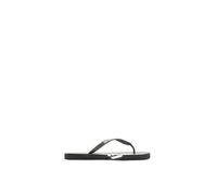 Emporio Armani Mixte Bold Eagle Logo Flip Flops, Noir+Blanc, M