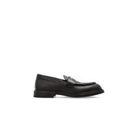 Emporio Armani - Mocassins en cuir grainé - Homme - Chaussures - Brun - Taille: 44 1/2 EU