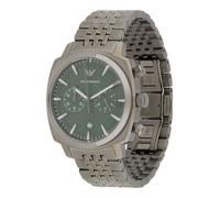 Emporio Armani Montre à affichage analogique anthracite / vert foncé, Taille One Size