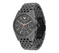 Emporio Armani Montre à affichage analogique bleu clair / or rose / noir, Taille One Size