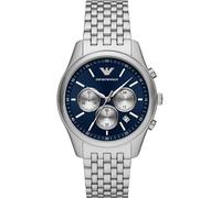 Emporio Armani Montre homme AR11582 – Chronographe quartz, boîtier 41 mm, bracelet acier ou cuir