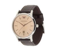 Emporio Armani Montre à affichage analogique marron, Taille One Size