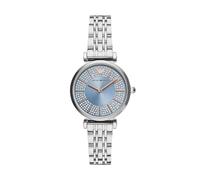 Emporio Armani Montre à deux aiguilles, en acier inoxydable, pour femme, AR11594