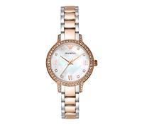 Emporio Armani Montre à trois aiguilles, en acier inoxydable, doré rose, pour femme, AR11499