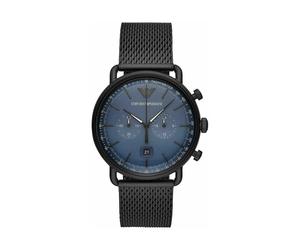 Emporio Armani - Montre Aviateur Chronographe - Homme - Accessoires - Noir - Taille: ONE Size