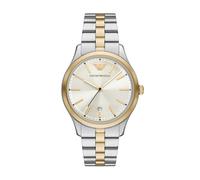 Emporio Armani Montre Homme 41MM en Acier Inoxydable Bicolore, AR11735