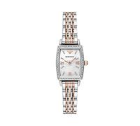 Emporio Armani Montre pour Femme, Mouvement à deux Aiguilles, Boîtier en Acier Inoxydable Argenté de 26 mm avec Bracelet en Acier Inoxydable, AR11519