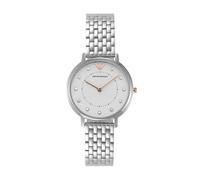 Emporio Armani Montre pour femme, mouvement à deux aiguilles, boîtier en acier inoxydable de 32 mm avec bracelet en acier inoxydable, AR80023