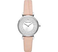 Emporio Armani Montre pour femme Mouvement à quartz/2 aiguilles Boîtier de 32 mm avec bracelet en cuir AR11543