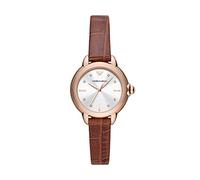 Montre Femme EMPORIO ARMANI MIA AR11525 Cuir Brun Gold Rose