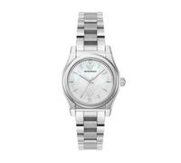 Emporio Armani Montre pour femme, mouvement quartz/3 aiguilles date, boîtier de 32 mm, bracelet en acier inoxydable AR11557