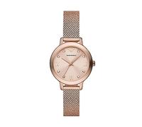 Emporio Armani Montre pour Femmes, Mouvement à Trois Aiguilles, Boîtier 32mm en Acier Inoxydable Recyclé or Rose (Au Moins 50%) avec Un Bracelet en Maille D'Acier Inoxydable, AR11512