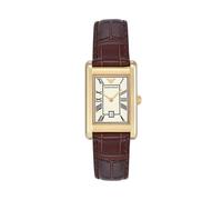 Emporio Armani Montre pour Homme, Mouvement Automatique et boîtier de 36 mm avec Bracelet en Acier Inoxydable, Cuir ou Silicone, Bordeaux, 25MM, lanière