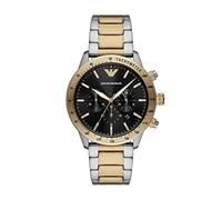 Emporio Armani Montre pour Homme, Mouvement Chronographe, Boîtier en Acier Inoxydable de 43 mm avec Bracelet en Acier Inoxydable, AR11521
