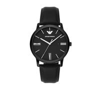 Emporio Armani Montre pour homme mouvement quartz/3 aiguilles date boîtier 42mm avec bracelet en cuir pro-planet AR11573