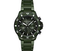 Emporio Armani Montre pour homme, mouvement quartz/chrono, boîtier de 43 mm, bracelet en céramique AR70011