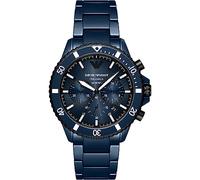 Emporio Armani Montre pour homme, mouvement quartz/chrono, boîtier de 43 mm, bracelet en céramique AR70009