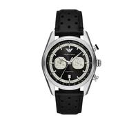 Emporio Armani Montre pour Hommes, Mouvement chronographe à Quartz et 42mm Taille de boîtier avec Bracelet en Acier Inoxydable ou Cuir