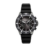 Emporio Armani Montre pour Hommes, Mouvement chronographe à Quartz et boîtier de 43mm avec Bracelet en Silicone