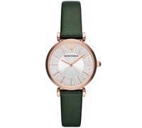 Emporio Armani Montre Vert Analogique Femmes Gianni T-bar AR11517