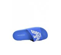EMPORIO ARMANI Mules avec logo - PVC - Talon plat - Coloris : bleu clair 40