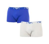 Emporio Armani - Pack-2 Boxers Retro Élastiques en Coton - Homme - Sous-vêtements - Multicolore - Taille: S