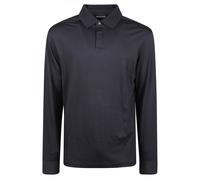 Emporio Armani - Polo à manches longues - Homme - Tops - Bleu - Taille: M