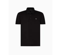 EMPORIO ARMANI Polo de Plage pour Homme, Noir, L, Noir, L