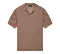 Emporio Armani - Polo en maille à manches courtes - Homme - Tops - Brun - Taille: XL