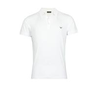 Emporio Armani Polo Homme, Chemise à Manches Courtes avec col et Boutons, Pur Coton Article 211804 4R482 Polo Manches s/Manches, 00010 Bianco - White, XXL