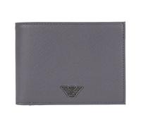 Emporio Armani - Portefeuille à plaque logo - Homme - Accessoires - Gris - Taille: ONE Size