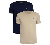 Emporio Armani Pour des hommes Lot de 2 t-shirts Lounge Crew, Multicolore