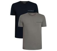 Emporio Armani Pour des hommes Lot de 2 t-shirts Lounge Crew, Multicolore