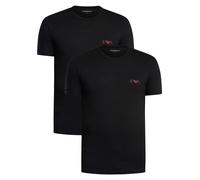 Emporio Armani Pour des hommes Lot de 2 t-shirts ras du cou Lounge, Noir