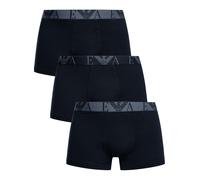 Emporio Armani Pour des hommes Lot de 3 boxers en coton stretch, Bleu