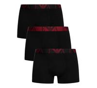 Emporio Armani Pour des hommes Lot de 3 boxers en coton stretch, Noir